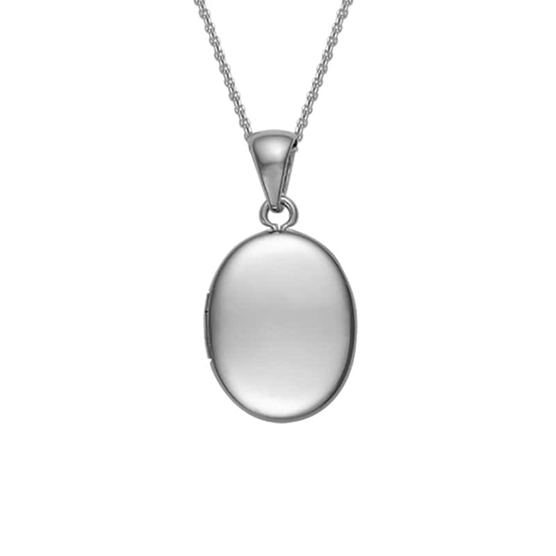 STERLING SILVER OVAL LOCKET