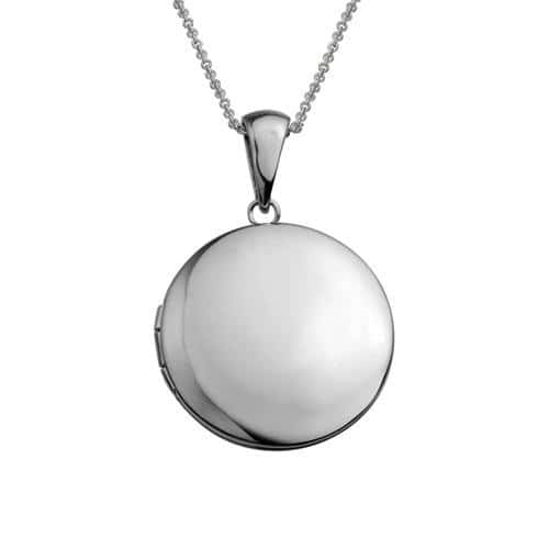 STERLING SILVER ROUND LOCKET
