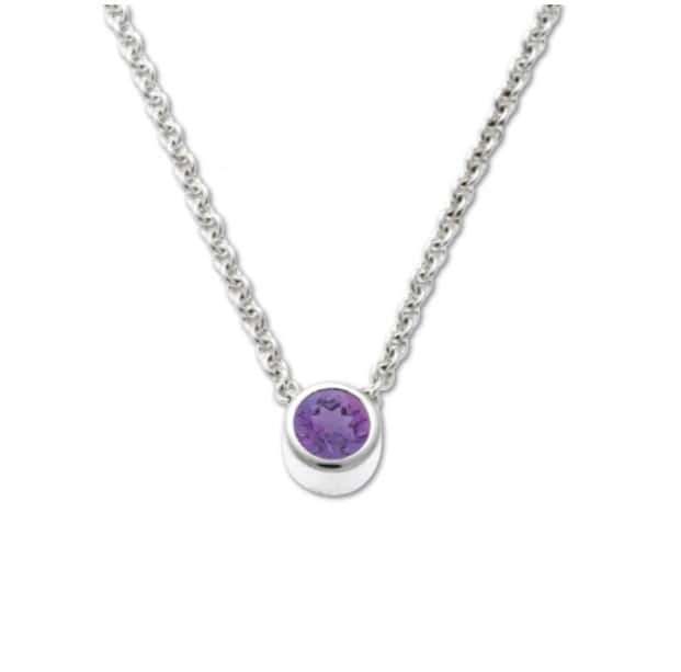 STERLING AMETHYST PENDANT