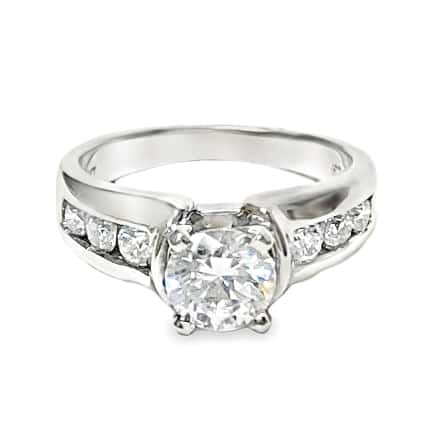 White gold diamond ring mounting