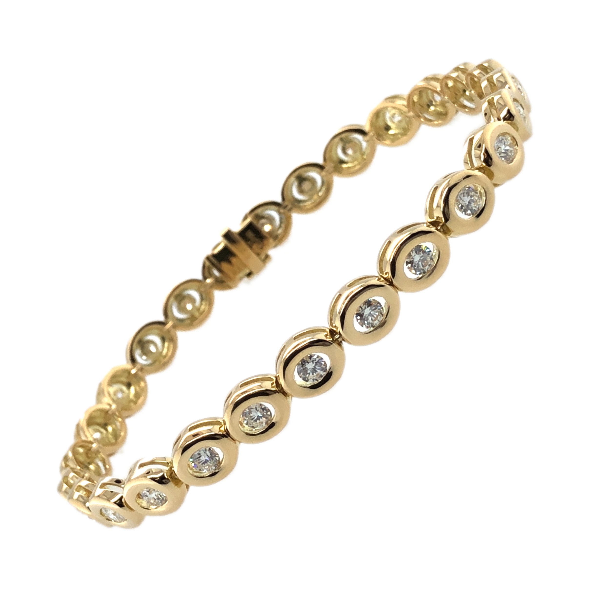 18K YELLOW GOLD DIAMOND BRACELET