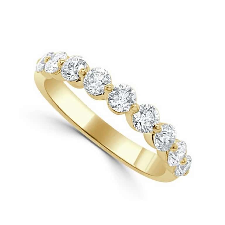 YELLOW GOLD DIAMOND WEDDING RING