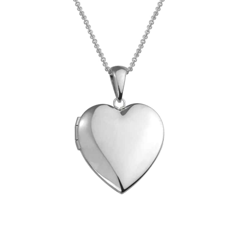 STERLING SILVER HEART LOCKET PENDANT