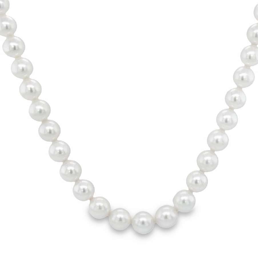 YELLOW GOLD PEARL NECKLACE