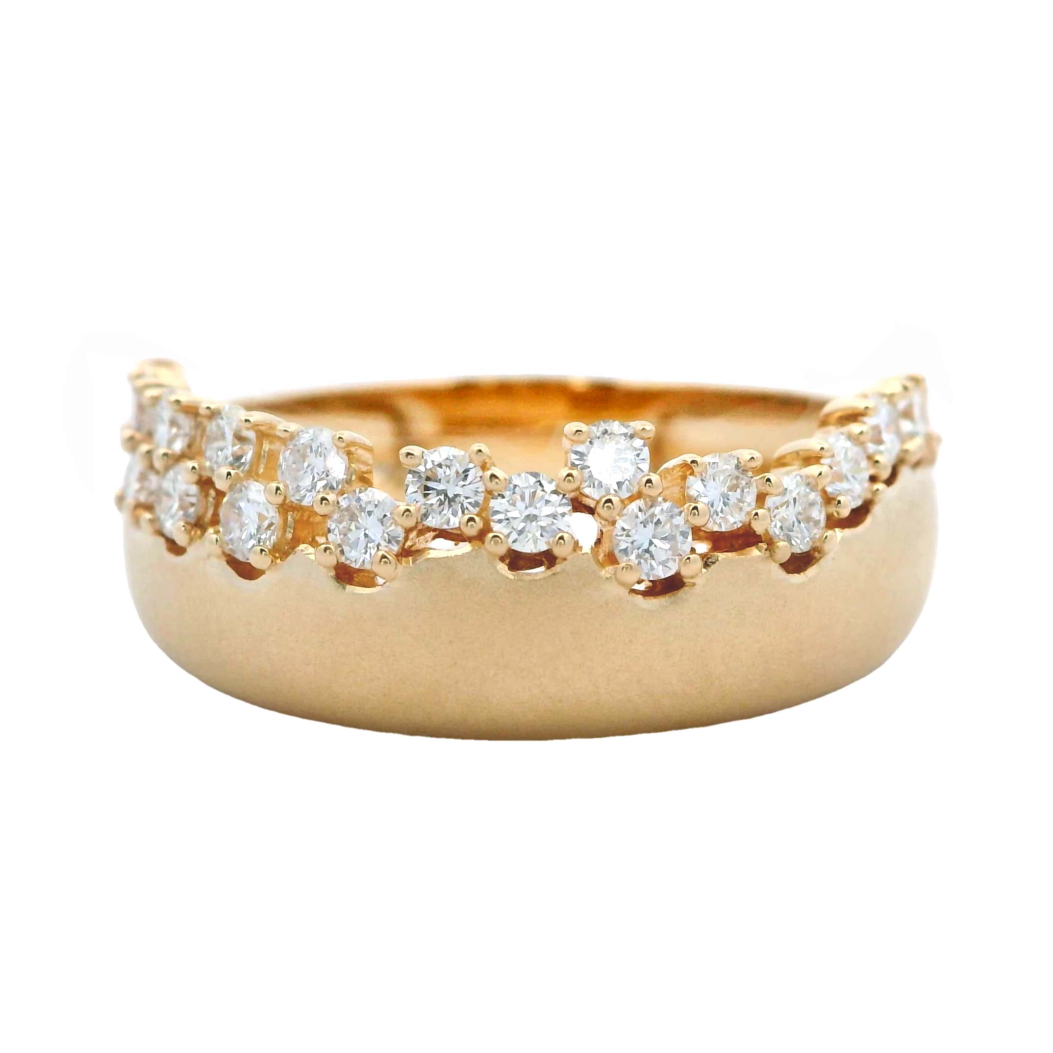 YELLOW GOLD DIAMOND WEDDING RING