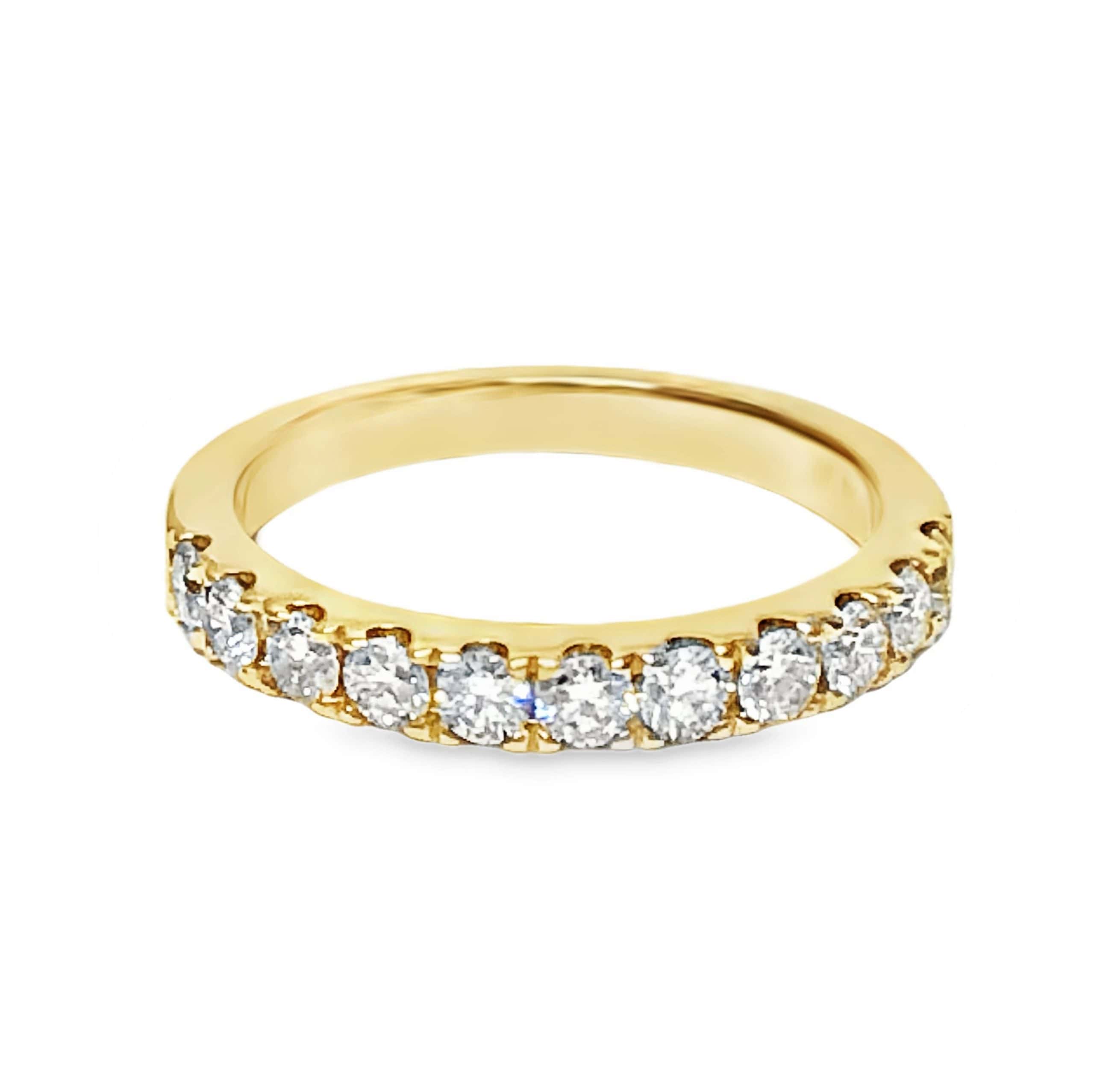 YELLOW GOLD DIAMOND WEDDING RING