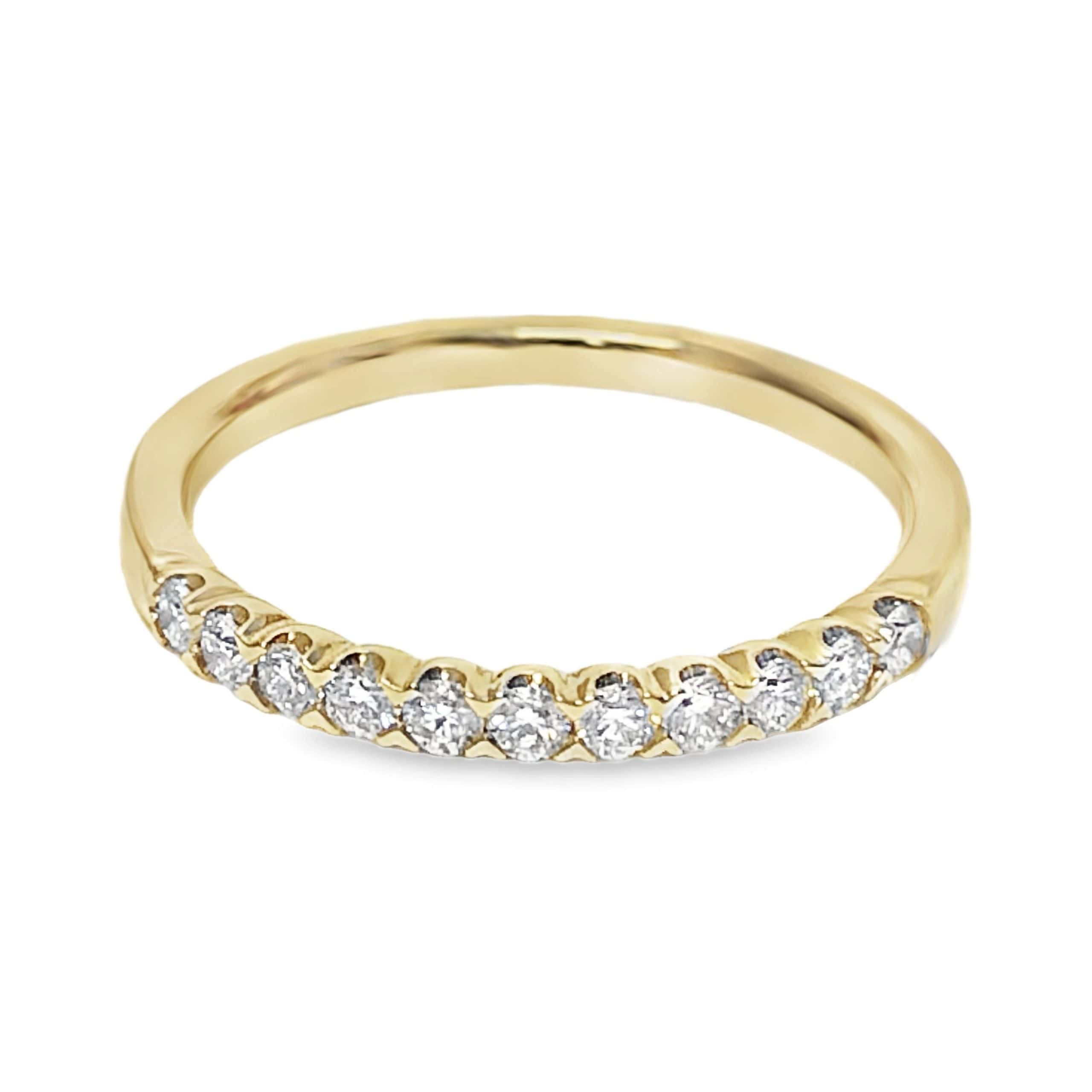 YELLOW GOLD DIAMOND WEDDING RING