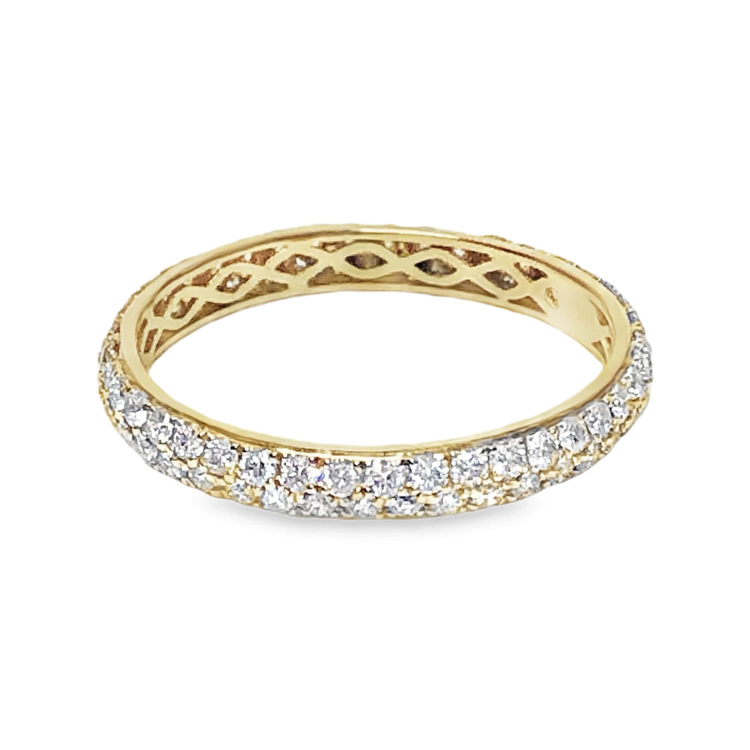 YELLOW GOLD DIAMOND ETERNITY RING