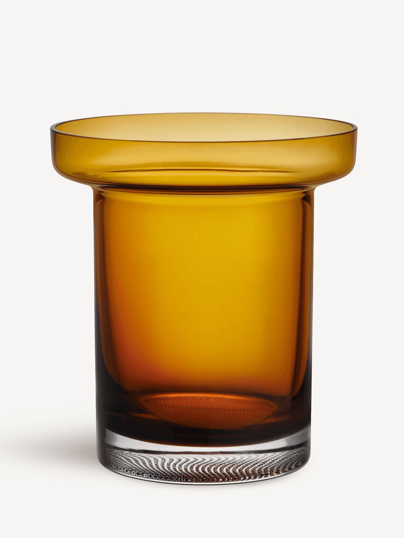 LIMELIGHT VASE AMBER LOW