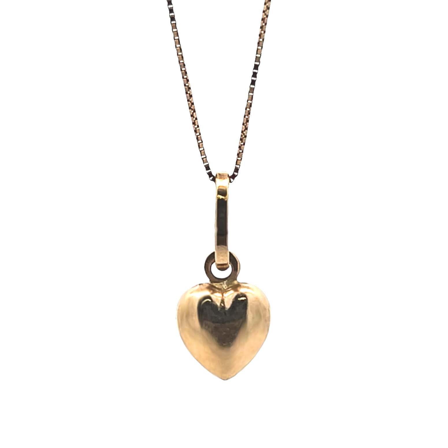 18K YELLOW GOLD HEART PENDANT