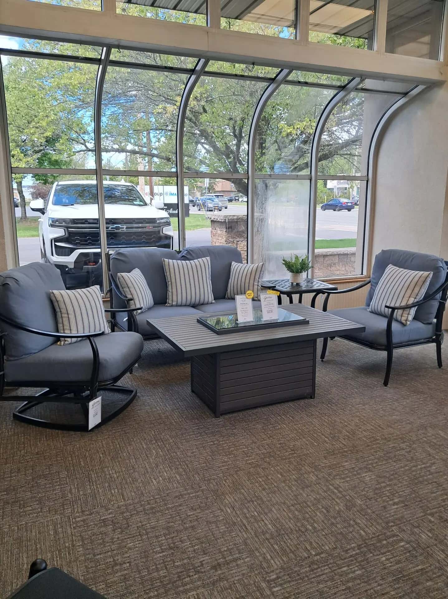 Edge 4 Person Seating Group with Cushions by Gensun
