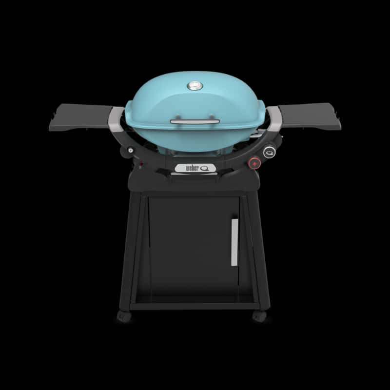 Weber Q 2800N+ Propane Gas Grill with Stand in Sky Blue