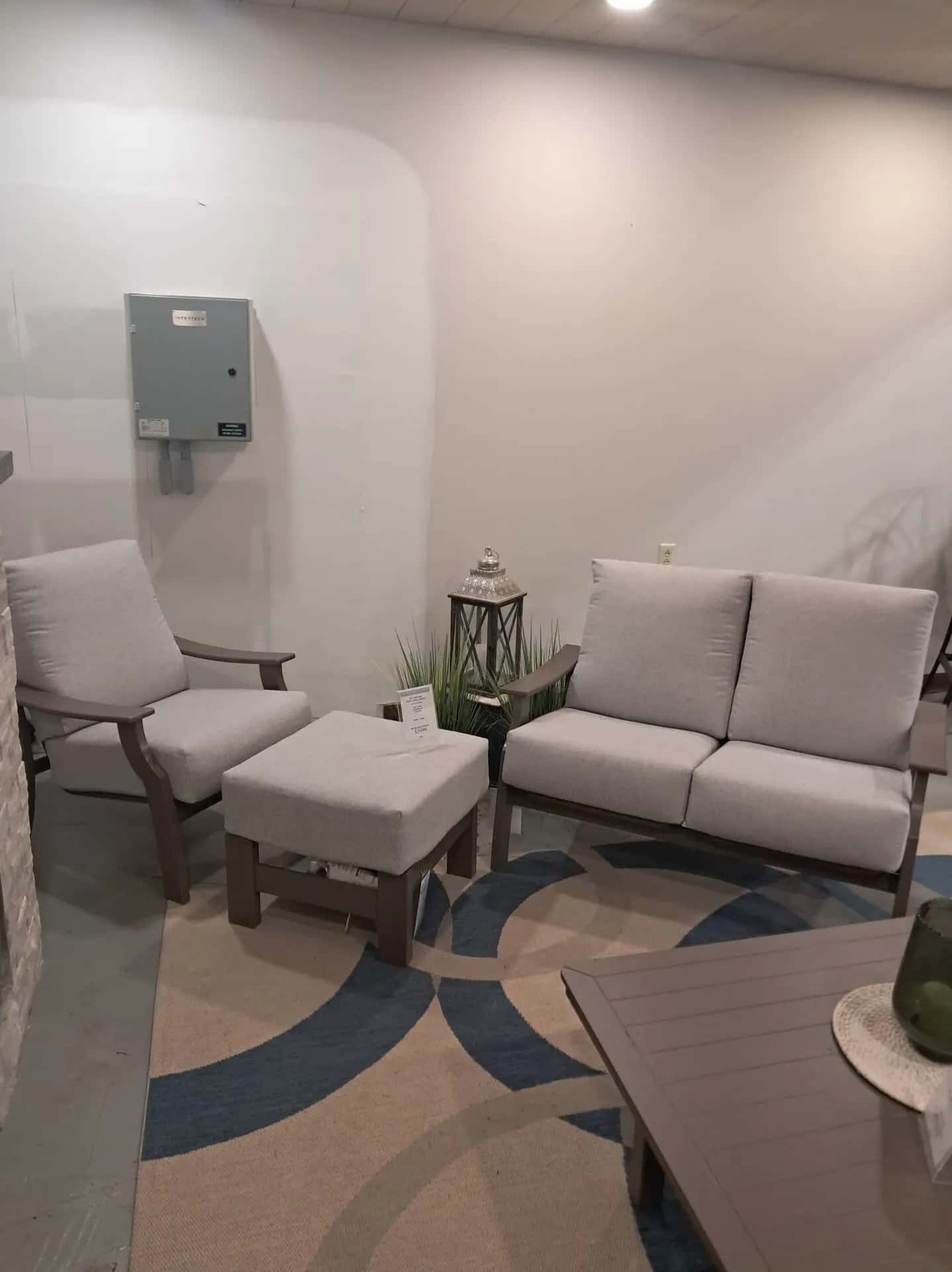 St. Catherine 3 Person Seating Group with Cushions by Telescope Casual