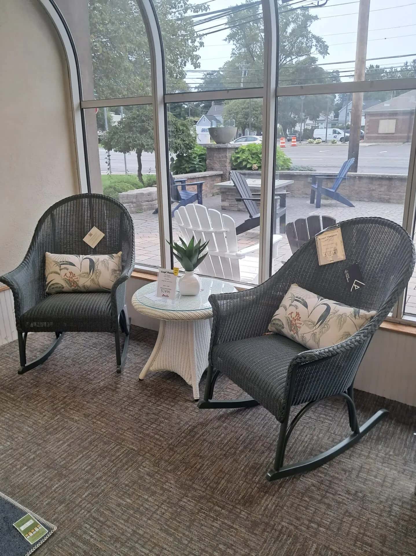 All Seasons 2 Person Seating Group with Padded Seat by Lloyd Flanders