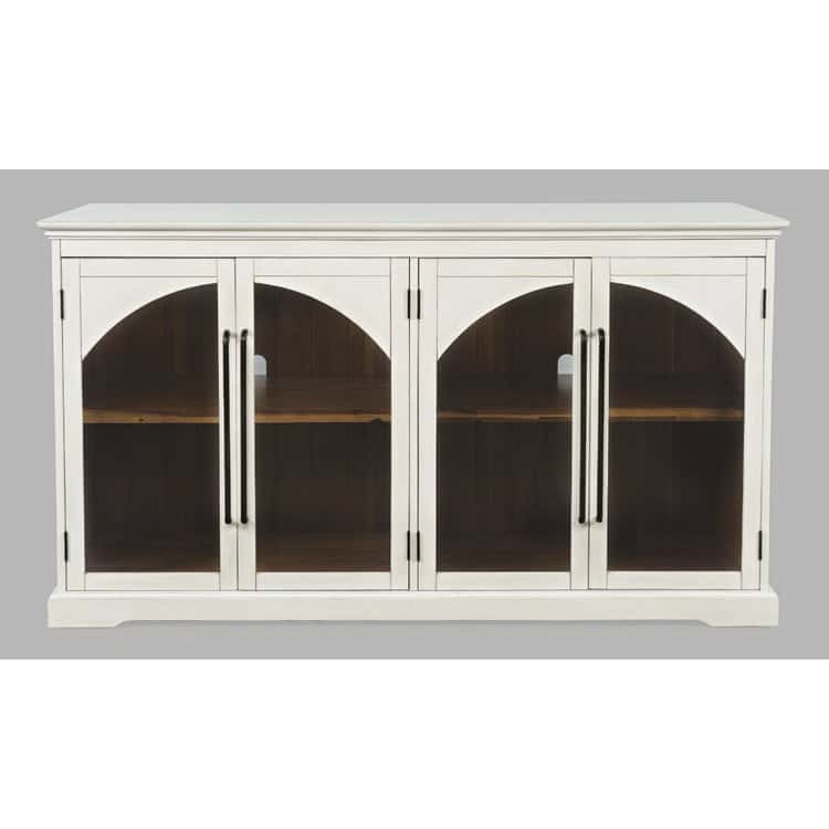 Archdale Gothic Arch 4 Door Accent Cabinet Archdale White