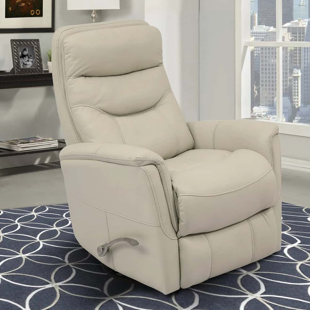 Gemini – Ivory Manual Swivel Glider Recliner