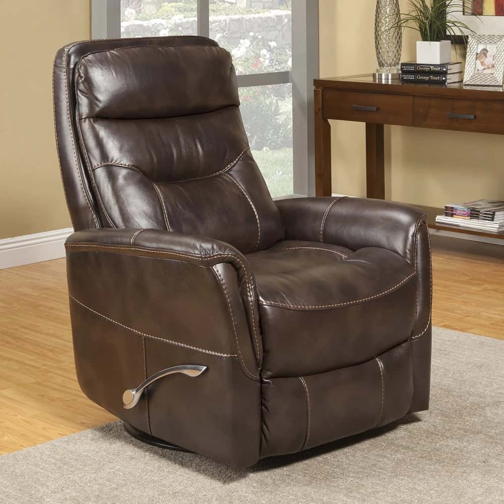 Gemini – Truffle Manual Swivel Glider Recliner