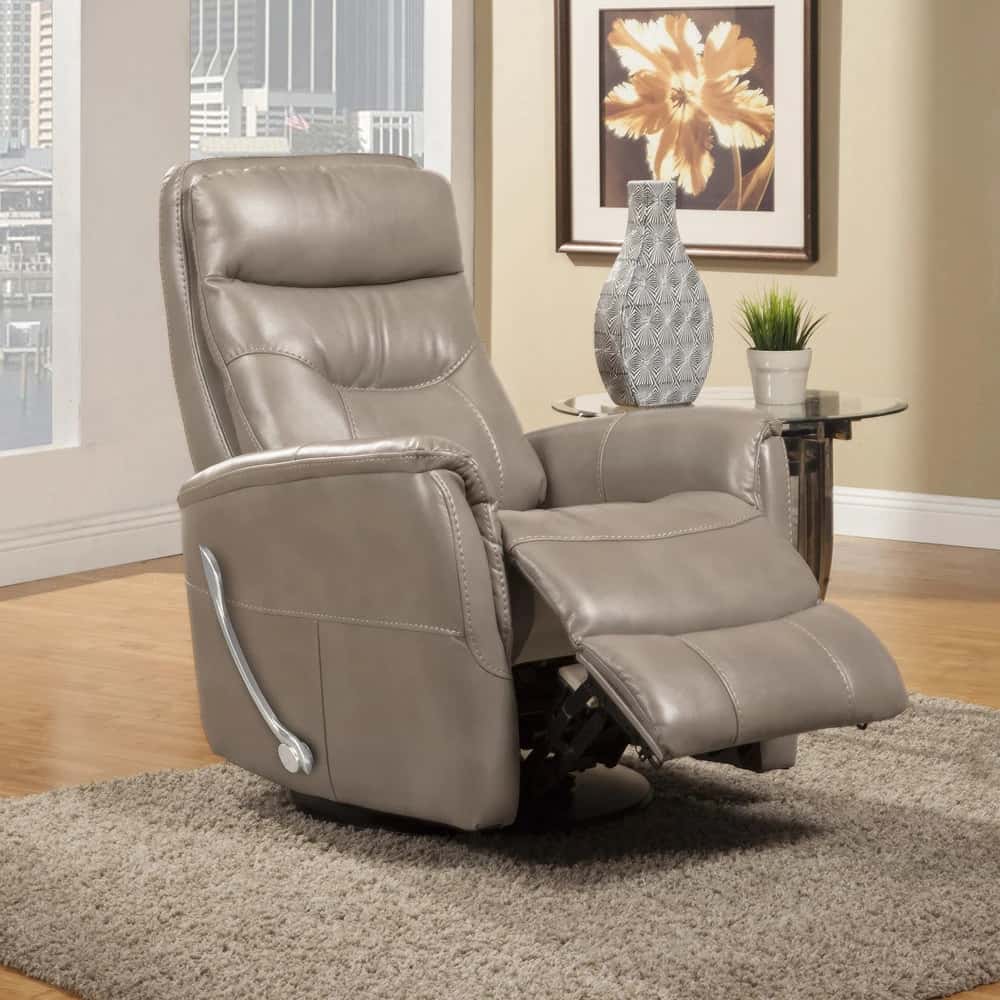Gemini – Linen Manual Swivel Glider Recliner