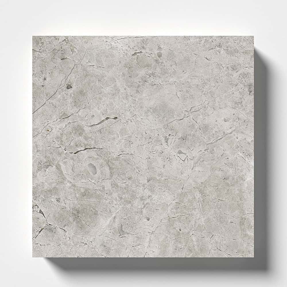 Silver Clouds Polished Marble Tile 4×4