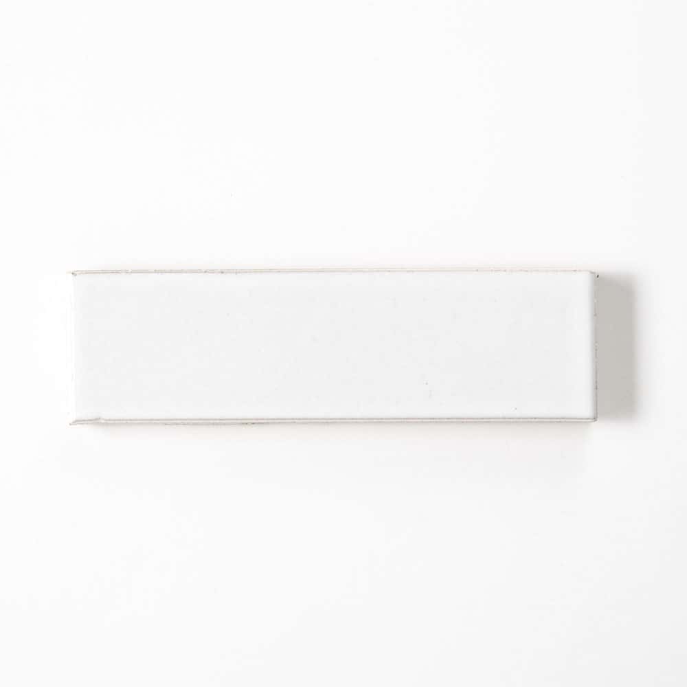 White Brick Glossy Thin Brick Tile 2 1/8×7 1/2