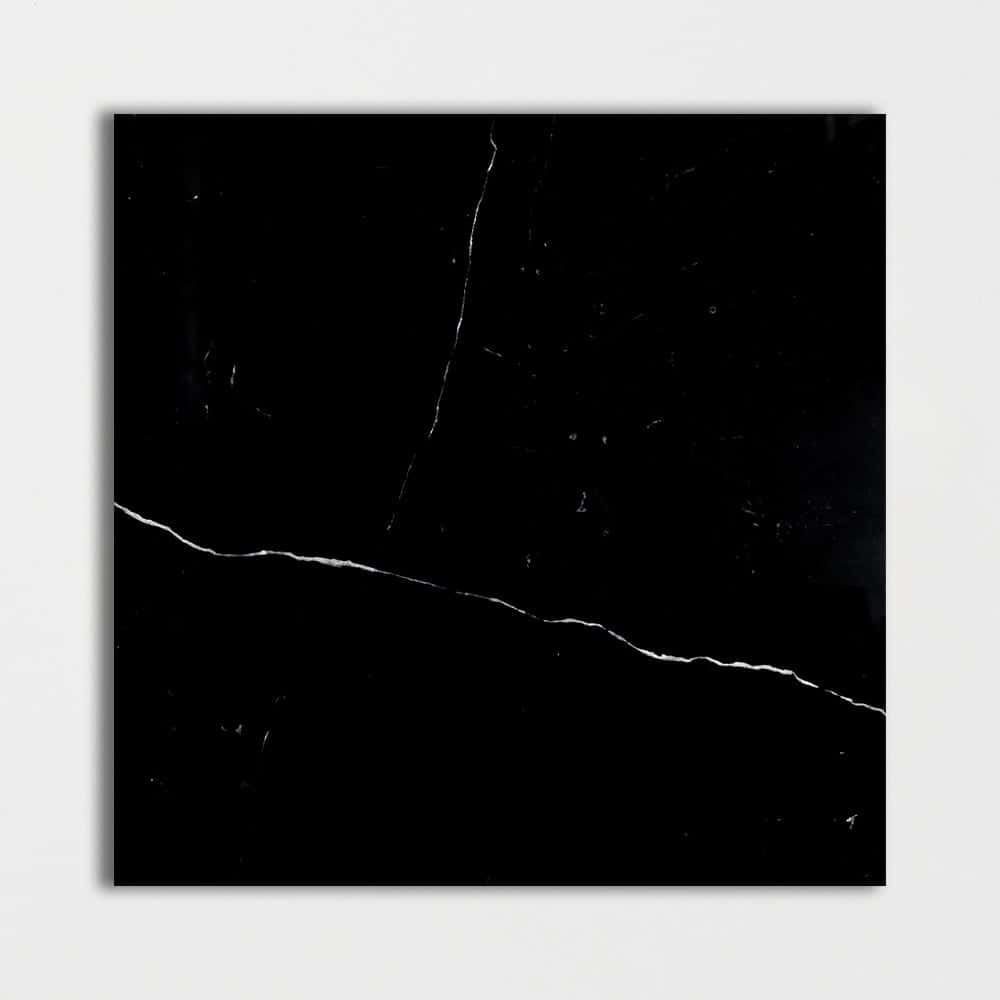 Black Polished Marble Tile 18×18
