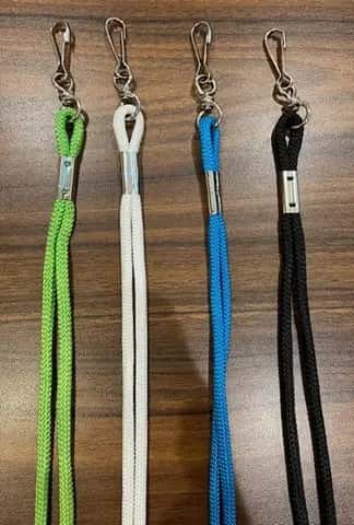 Spare nylon braided whistle lanyards
