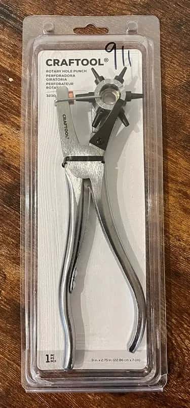 Rotary Leather Punch, Professional style heavy duty model