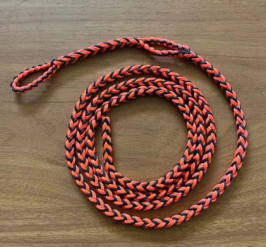 Double loop braided dacron leash two sizes 48 inch or 42 inch long