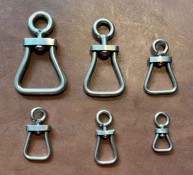 BRITISH BELL SHAPED STAINLESS STEEL SWIVELS IN 5 SIZES