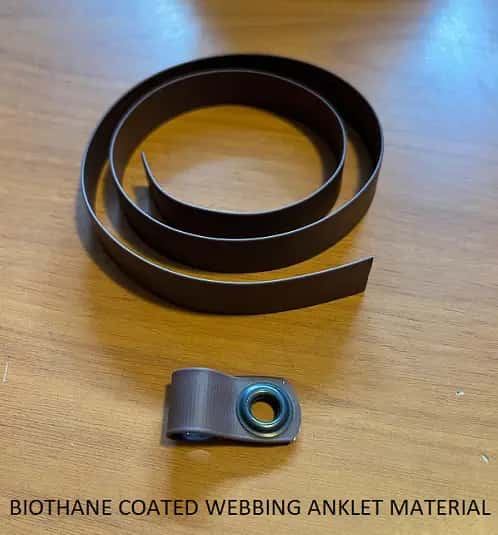 BIOTHANE COATED WEBBING ANKLET MATERIAL