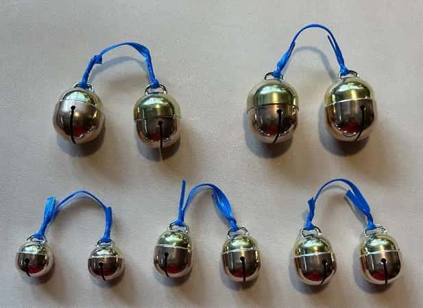 DAVE NOBLE Brass and Bronze Acorn Style Bells