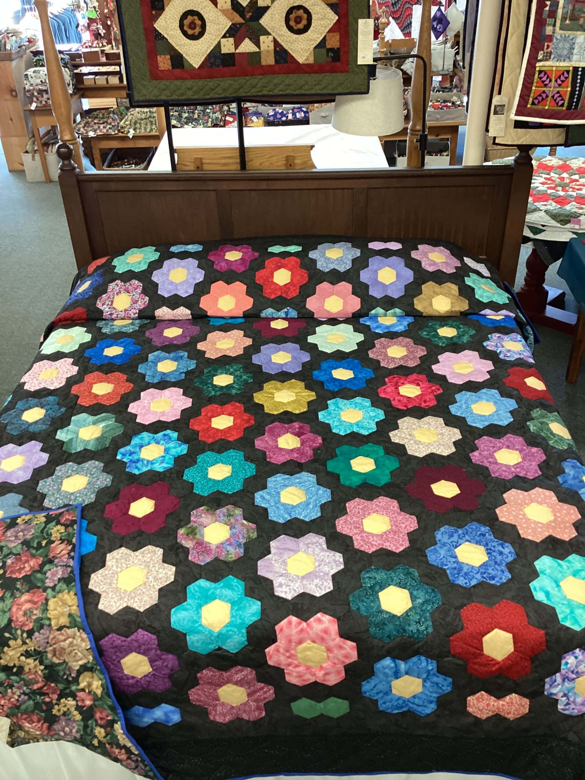 King Size Grandma’s Flower Garden Quilt