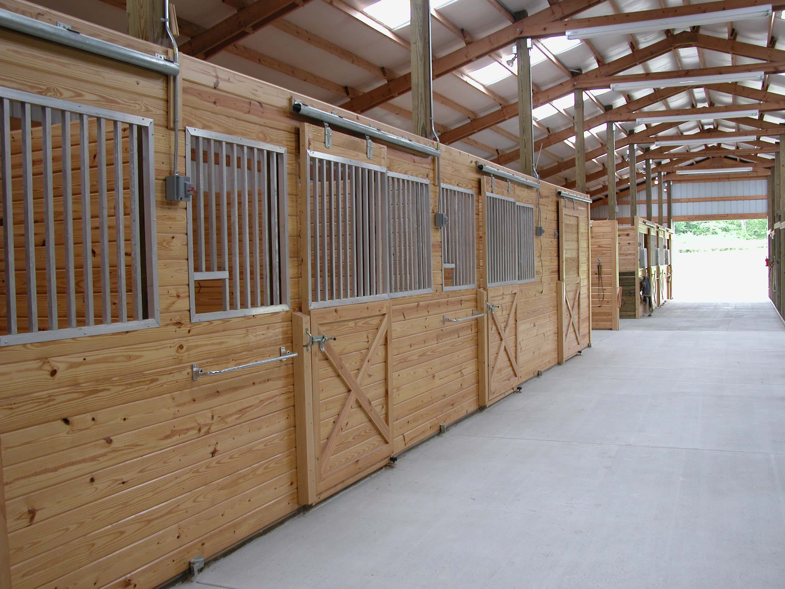 Horse Stall Lumber for Equestrian Centers and Barns