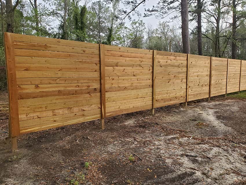 Rough Cut Horizontal Privacy Fence