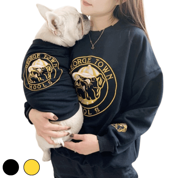 George Town Hools Matching Dog And Owner Sweatshirts