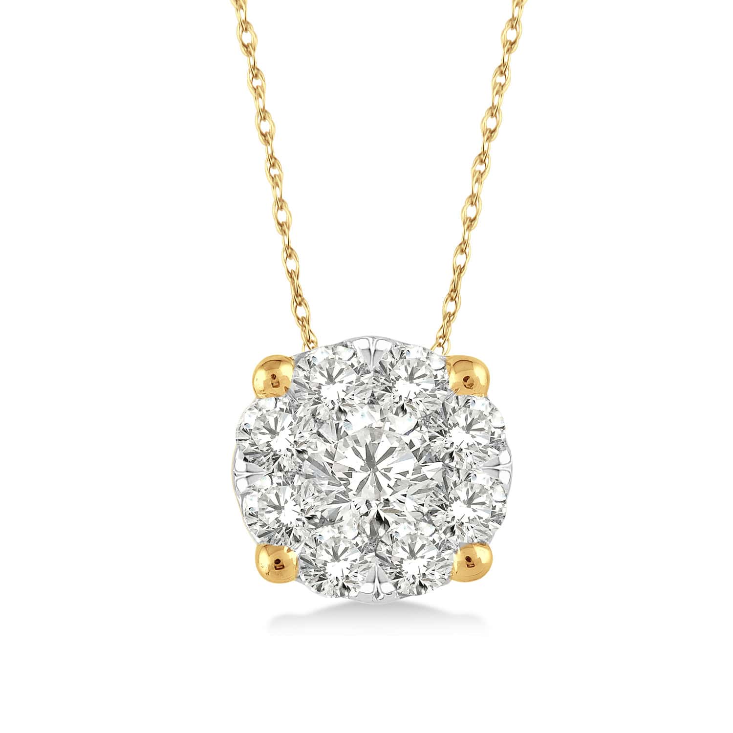 .12CT Lovebright Pendant YG