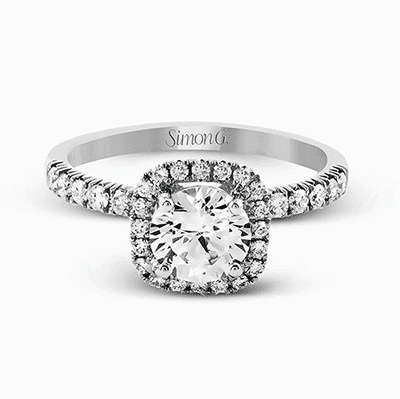 Elegant Halo Engagement Ring