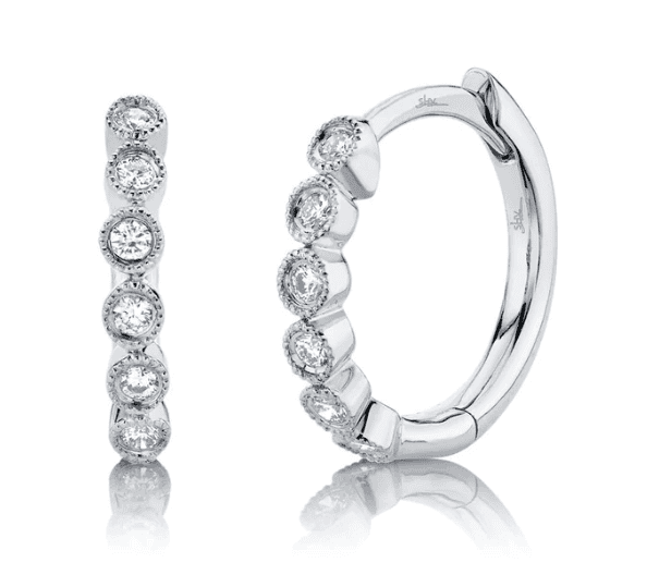 Diamond Huggie Earrings