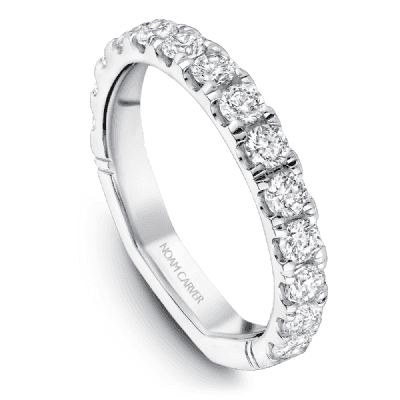 Pave Diamond Wedding Band