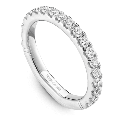 Pave Diamond Wedding Band