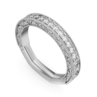 Vintage Diamond Wedding Band