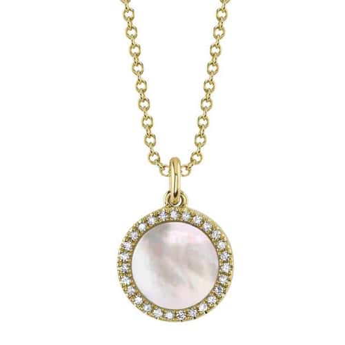 Mother of Pearl & Black Onyx Double-Sided Necklace