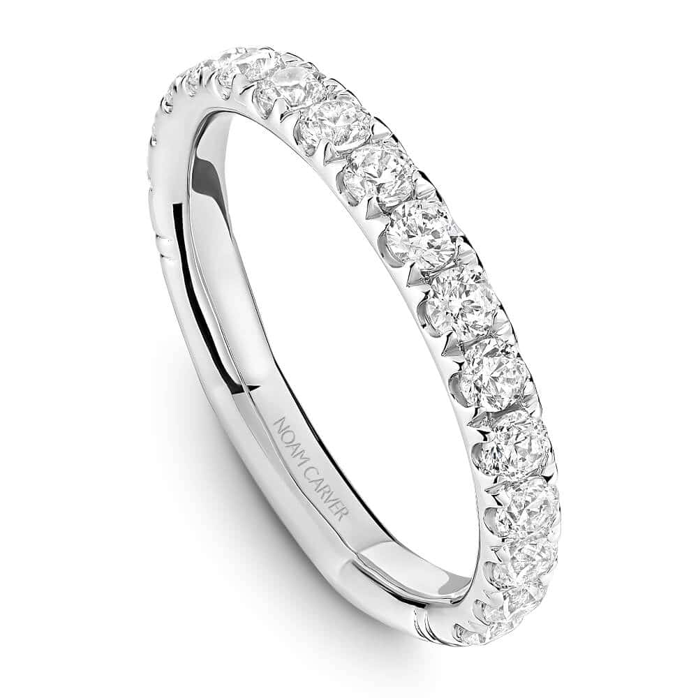 Pave Diamond Wedding Band