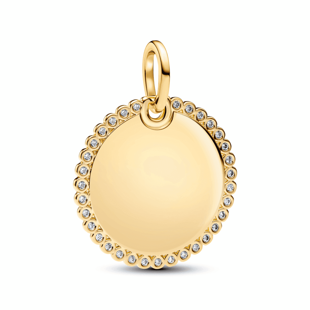 Engravable Round Tag Pendant