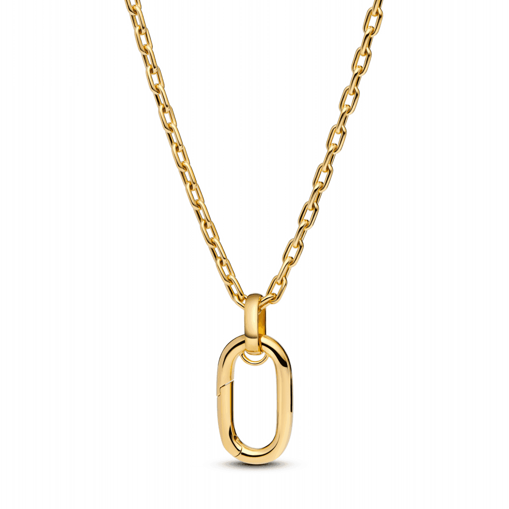 Openable Large Link Pendant Necklace