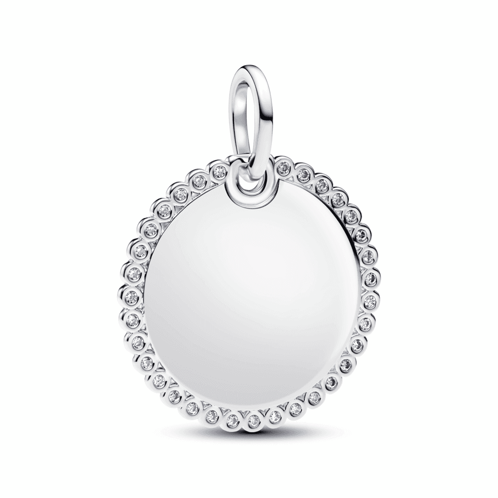 Engravable Round Tag Pendant
