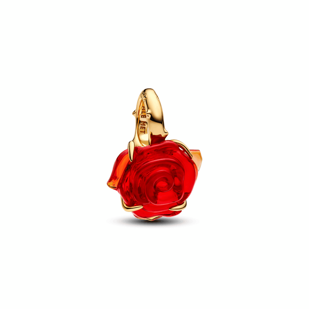 Disney Beauty and the Beast Enchanted Rose Dangle Charm