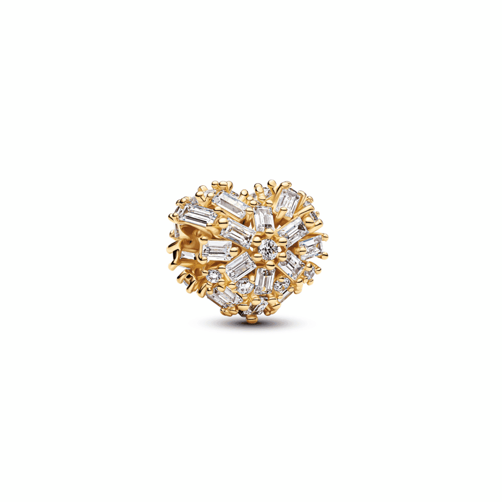 Sparkling Heart Charm
