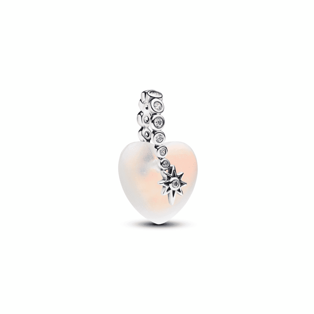 Shooting Star & Heart Dangle Charm