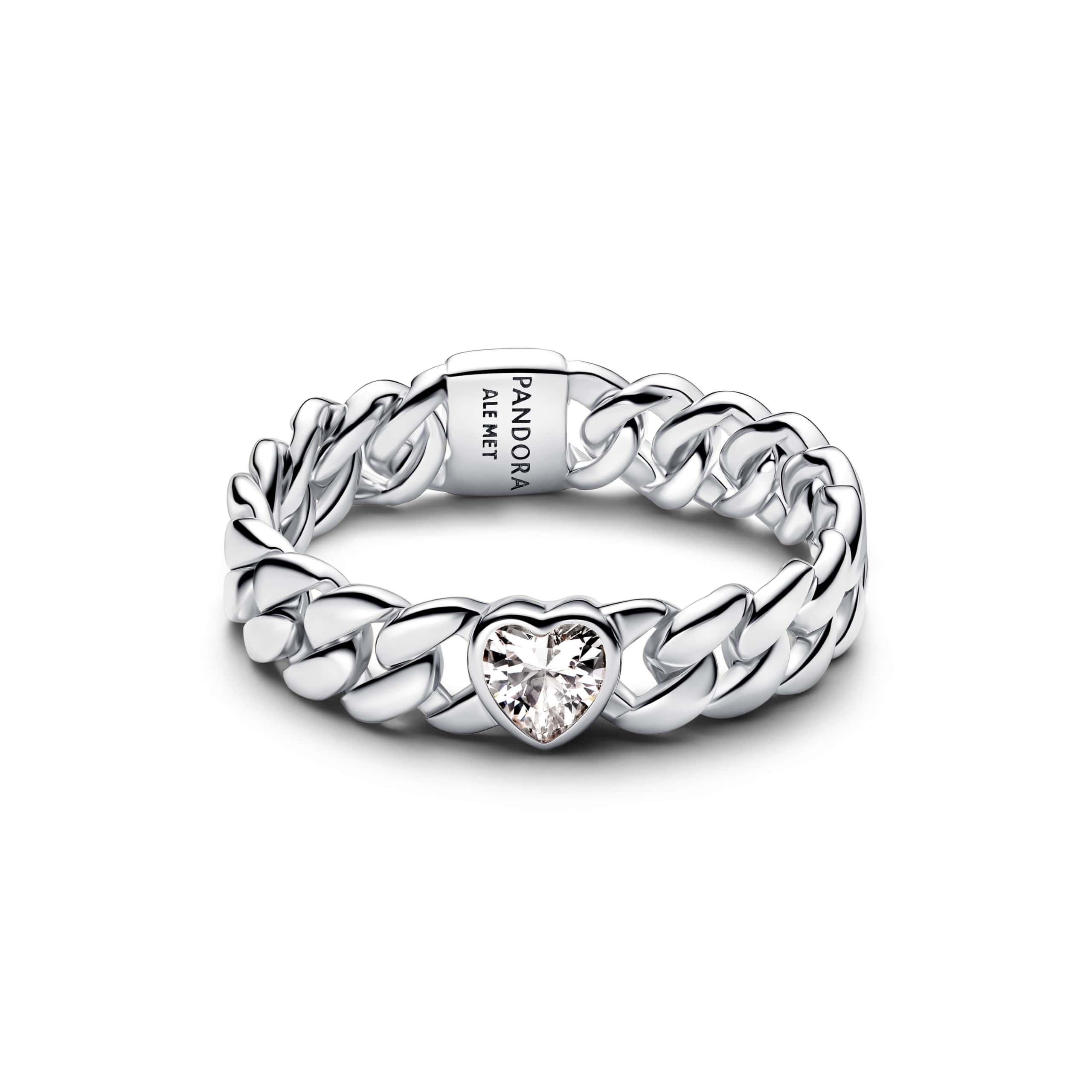 Heart Cuban Chain Ring
